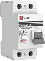 Выключатель дифференциального тока УЗО EKF PROxima ВД-100 2п 16А 30мА 4,5,кА тип AC фото Выключатель дифференциального тока УЗО EKF PROxima ВД-100 2п 16А 30мА 4,5,кА тип AC картинка